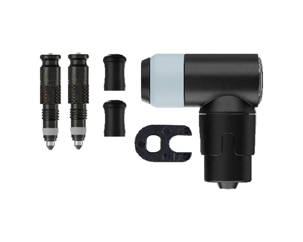 Schwalbe Clik Conversion Kit For Presta Valves w/ Clik Floor Pump Head (Black) (Pair)